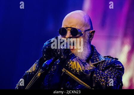 Judas Priest sur scène à l'aréna de Saab à Linkoping, en Suède, au 12 juin 2022. Foto: Carolina Byrmo / Aftonbladet / TT code 2512 Banque D'Images