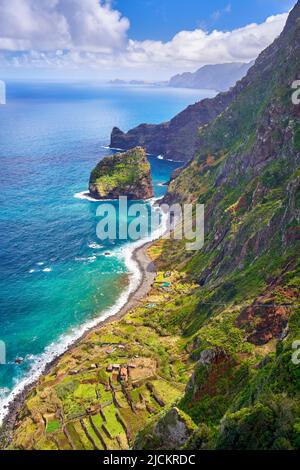 Côte nord de l'île de Madère, Portugal Banque D'Images