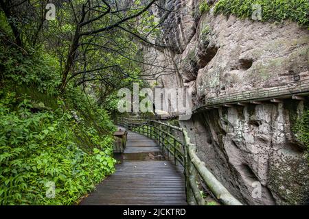 Ville de Yingtan, province de jiangxi, route de la planche du dragon Banque D'Images