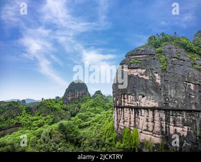 Ville de Yingtan, province de jiangxi, route de la planche du dragon Banque D'Images