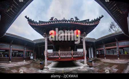 Zhejiang ningbo xikou fenghua district Chiang ancestral hall de l'été Banque D'Images