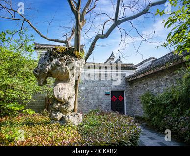 Ningbo Moon Lake Park dans le jardin Banque D'Images