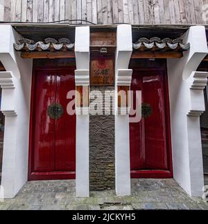 Shanghai qingpu zhujiajiao ancienne ville portail allée voie Banque D'Images