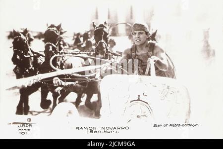 Portrait de Ramon Novarro dans Ben-Hur  Une Tale du Christ (1925) - époque hollywoodienne silencieuse Banque D'Images