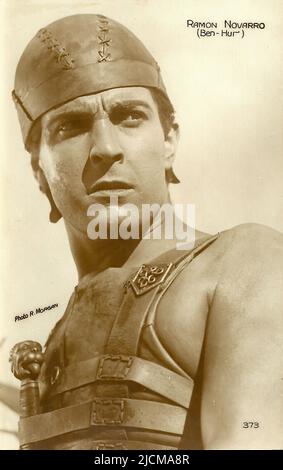 Portrait de Ramon Novarro dans Ben Hur - époque silencieuse d'Hollywood Banque D'Images