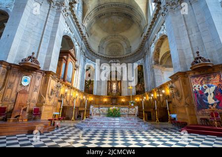 La Cathédrale notre-Dame de l’Annonciation et Saint-Sigisbert (Cathédrale notre-Dame-de-l’Annonciation et Saint-Sigisbert). Nancy. Lorraine, France. Banque D'Images