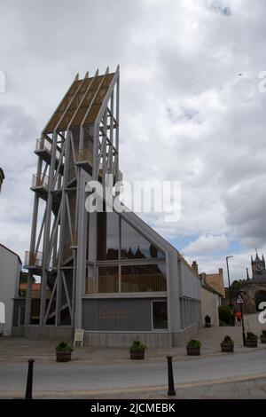 Auckland Tower, Market place, Bishop Auckland Country Durham, Angleterre Royaume-Uni Banque D'Images