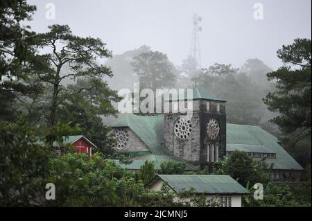 Province de montagne, Philippines: L'église de Sainte Marie la Vierge, une église épiscopale protestante construite en 1904 par les Missionnaires américains à Sagada. Banque D'Images