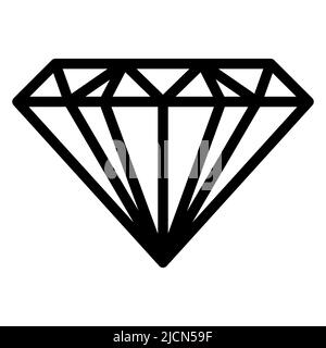 Image vectorielle modifiable du magnifique diamant. EPS10 Illustration de Vecteur