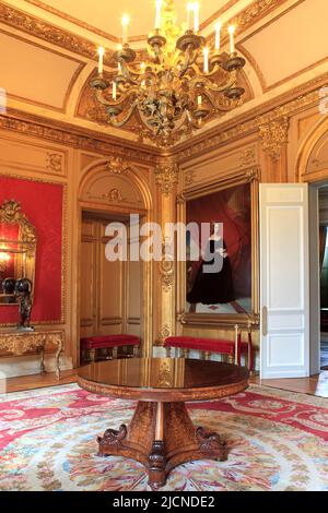 Un tableau de Louise d'Orléans (1812-1850), première reine des Belges, au Palais d'Egmont à Bruxelles, Belgique Banque D'Images