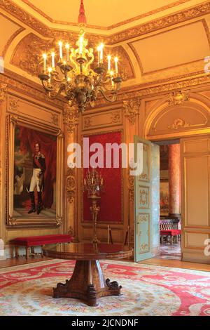 Un tableau de Léopold I de Belgique (1790-1865), premier roi des Belges, au Palais Egmont à Bruxelles, Belgique Banque D'Images