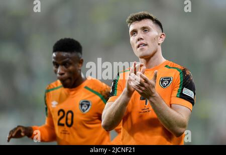 Lodz, Pologne. 14th juin 2022. Dara OShea lors du match du Groupe 1 de la Ligue des Nations de l'UEFA entre l'Ukraine et la République d'Irlande au stade LKS de 14 juin 2022 à Lodz, en Pologne. (Photo de PressFocus/SIPA)France OUT, Pologne OUT Credit: SIPA USA/Alay Live News Banque D'Images