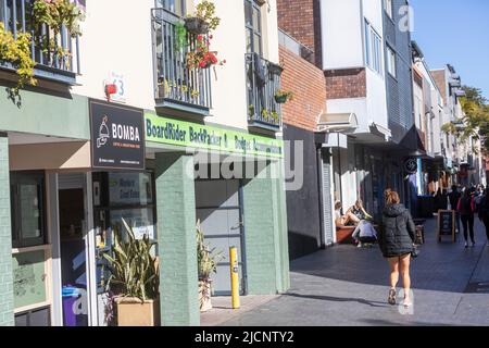 Hôtel Backpacker et hébergement à des tarifs économiques à Manly Beach Sydney, NSW, Australie Banque D'Images