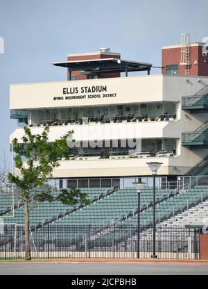 Ellis Stadium (stade de football de niveau secondaire) à Irving, Texas Banque D'Images