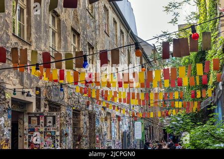 Cour de la Haus Schwarzenberg sur Rosenthaler Straße, Hackescher Markt, Berlin, Allemagne Banque D'Images