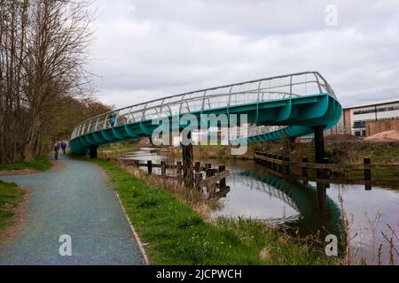 Pont sur le Forth et Clyde Canal à Kirkintilloch, East Dunbartonshire, Écosse Banque D'Images