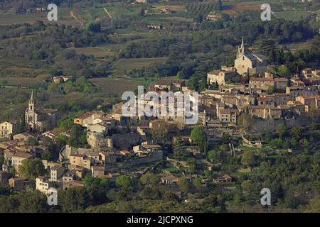 France, Vaucluse Bonnieux, village perché dans le Luberon Banque D'Images