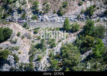 Ambiance pendant le défi femmes Mont Ventoux 2022, événement UCI Europe Tour, Vaison-la-Romaine - Mont Ventoux (100 km) sur 14 juin 2022 à Vaison-la-Romaine, France - photo Frison florien / DPPI Banque D'Images