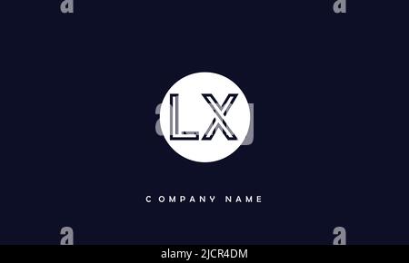 Lettres LX, XL lettres logo Monogramme Illustration de Vecteur