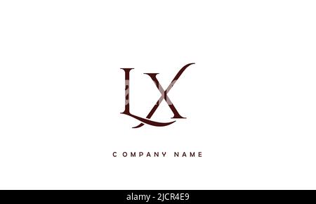 Lettres LX, XL lettres logo Monogramme Illustration de Vecteur