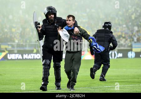 Lodz, Pologne. 14th juin 2022. Lors du match du Groupe 1 de la Ligue des Nations de l'UEFA entre l'Ukraine et la République d'Irlande au stade LKS de 14 juin 2022 à Lodz, en Pologne. (Photo de PressFocus/SIPA)France OUT, Pologne OUT Credit: SIPA USA/Alay Live News Banque D'Images