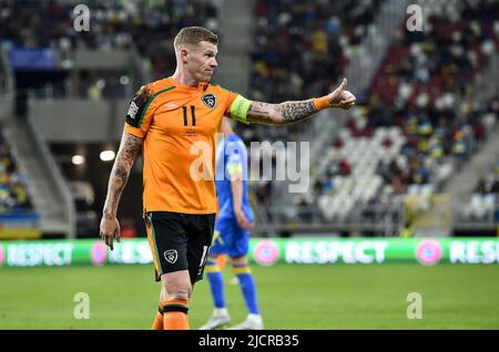 Lodz, Pologne. 14th juin 2022. James McClean lors du match du groupe 1 de la Ligue des Nations de l'UEFA entre l'Ukraine et la République d'Irlande au stade LKS sur 14 juin 2022 à Lodz, en Pologne. (Photo de PressFocus/SIPA)France OUT, Pologne OUT Credit: SIPA USA/Alay Live News Banque D'Images