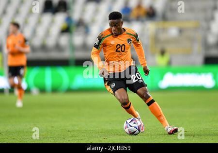 Lodz, Pologne. 14th juin 2022. Chiedozie Ogbene lors du match du Groupe 1 de la Ligue des Nations de l'UEFA entre l'Ukraine et la République d'Irlande au stade LKS de 14 juin 2022 à Lodz, en Pologne. (Photo de PressFocus/SIPA)France OUT, Pologne OUT Credit: SIPA USA/Alay Live News Banque D'Images