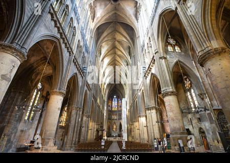 La cathédrale de Metz, également appelée la cathédrale Saint-Étienne, Metz (Cathédrale Saint-Étienne de Metz), est une cathédrale catholique romaine de Metz, capitale de Banque D'Images