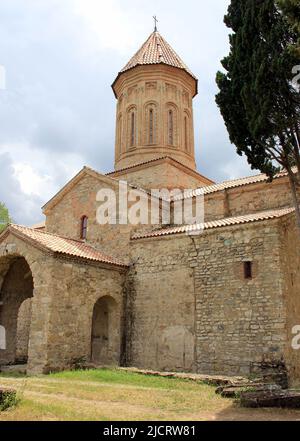 Khvtaeba, Église Saint-Esprit, construite au 8th–9th siècle, au monastère d'Ikalto, à l'ouest de Telavi, dans la région de Kakheti, en Géorgie Banque D'Images