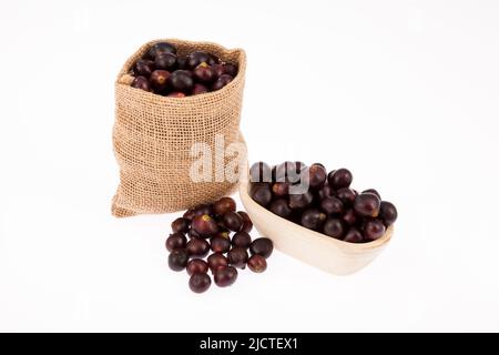 Le fruit amazonien (Euterpe oleracea) Banque D'Images