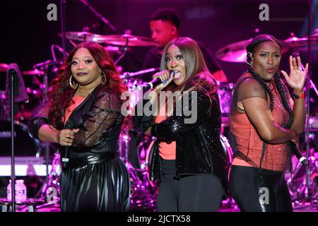 SWV en direct à la série de concerts Dell Music Center à Philadelphie avec: Sœurs avec voix (SWV) où: Philadelphie, Pennsylvanie, États-Unis quand: 05 août 2021 crédit: W.Wade/WENN Banque D'Images