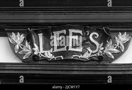 Logo George Henry Lees, ancien grand magasin, Williamson Square, Liverpool, Merseyside, ANGLETERRE, ROYAUME-UNI, L1 1EJ Banque D'Images
