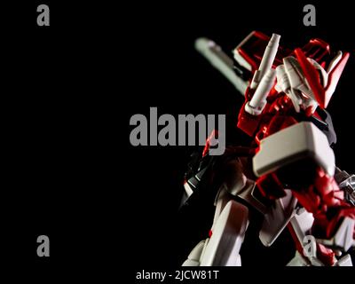 Cadre rouge astray Gundam 1/144 HG Banque D'Images