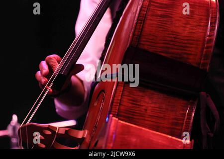 16 juin 2022, Wilmington, Delaware, États-Unis d'Amérique: 5 fois vainqueur du Grammy STANLEY CLARKE se produit le premier jour du festival annuel de jazz Clifford Brown 35th mercredi 15 juin 2022; à Rodney Square à Wilmington, DE (Credit image: © Saquan Stimpson/ZUMA Press Wire) Banque D'Images