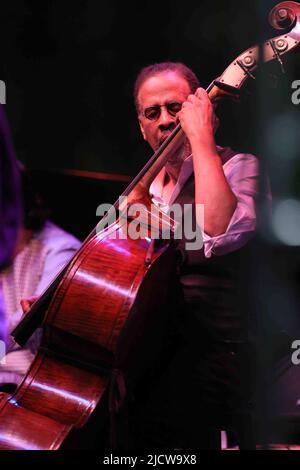 16 juin 2022, Wilmington, Delaware, États-Unis d'Amérique: 5 fois vainqueur du Grammy STANLEY CLARKE se produit le premier jour du festival annuel de jazz Clifford Brown 35th mercredi 15 juin 2022; à Rodney Square à Wilmington, DE (Credit image: © Saquan Stimpson/ZUMA Press Wire) Banque D'Images