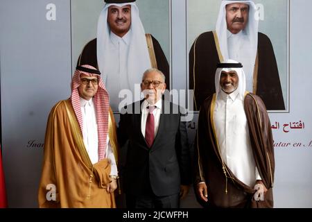 Non exclusif: 15 juin 2022, Mexico, Mexique: L'ambassadeur du Qatar au Mexique, Mohammed Alkuwari, l'ambassadeur de l'Égypte, Khaled Shamaa et l'ambassadeur de Banque D'Images