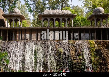 Jardin de pierres situé à Chandigarh, Inde Banque D'Images