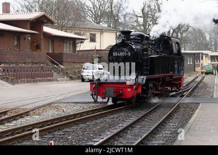 Locomotive à vapeur historique encore utilisée Banque D'Images