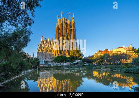 Sagrada Familia, UNESCO World Heritage Site, Barcelone, Catalogne, Espagne, Europe Banque D'Images