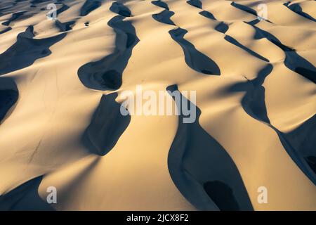 Dunes, Gran Canaria , Maspalomas, tirs de drone de dunes de sable Banque D'Images