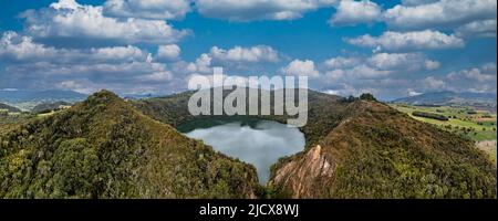 Lac Guatavita, Andes colombiennes, Colombie, Amérique du Sud Banque D'Images