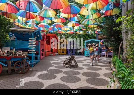 Célèbre quartier de Balat dans le quartier de Fatih d'Istanbul, Turquie Banque D'Images