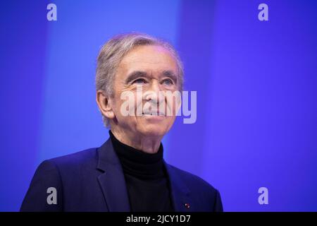 Groupe de luxe français Président et Directeur général de la LVMH Bernard Arnault participe à un événement de la LVMH au salon Vivatech Technology startups and innovation à Paris sur 16 mai 2022. Photo de Raphael Lafargue/ABACAPRESS.COM Banque D'Images