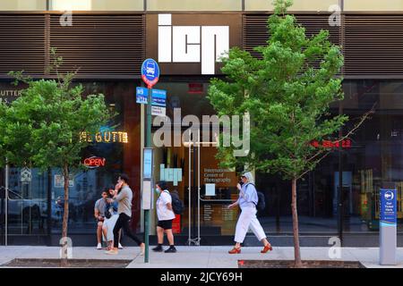International Center of Photography Museum, 79 Essex St, New York, NYC boutique photo d'un musée de photographie dans le Lower East Side. Banque D'Images