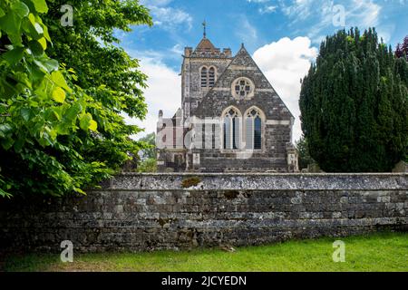 Église Saint-Giles à Shipbourne près de Tonbridge, Kent, Angleterre Banque D'Images