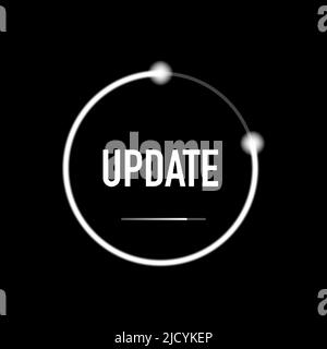 Concept de mise à jour et de mise à niveau du logiciel système. Écran processus de chargement. Illustration vectorielle Illustration de Vecteur