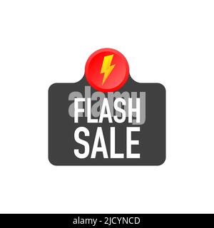 Flash sale labe. Illustration vectorielle. Illustration de Vecteur