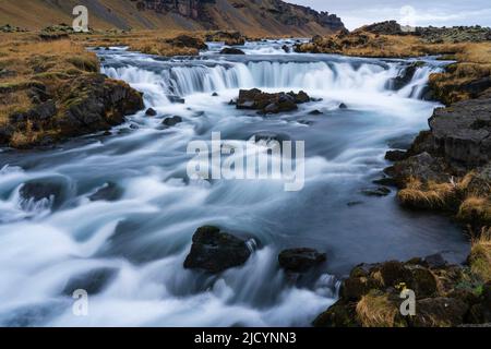Rivière Fossalar, Islande. Banque D'Images