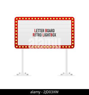 Maquette de panneau circulaire isolée sur fond gris. Visionneuse circulaire lumineuse avec espace vide pour le design. Illustration de Vecteur