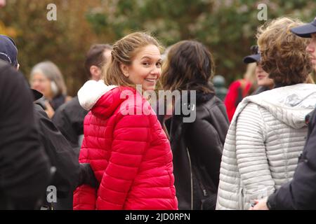 Diane Lane, l'acteur nominé aux Oscars, est arrêtée lors d'une manifestation contre le changement climatique organisée le vendredi 22 novembre 2019 à Washington. Banque D'Images